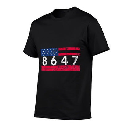Anti Trump Impeach 47 8647 86 47 47th President US  Trendy Pattern T-Shirt