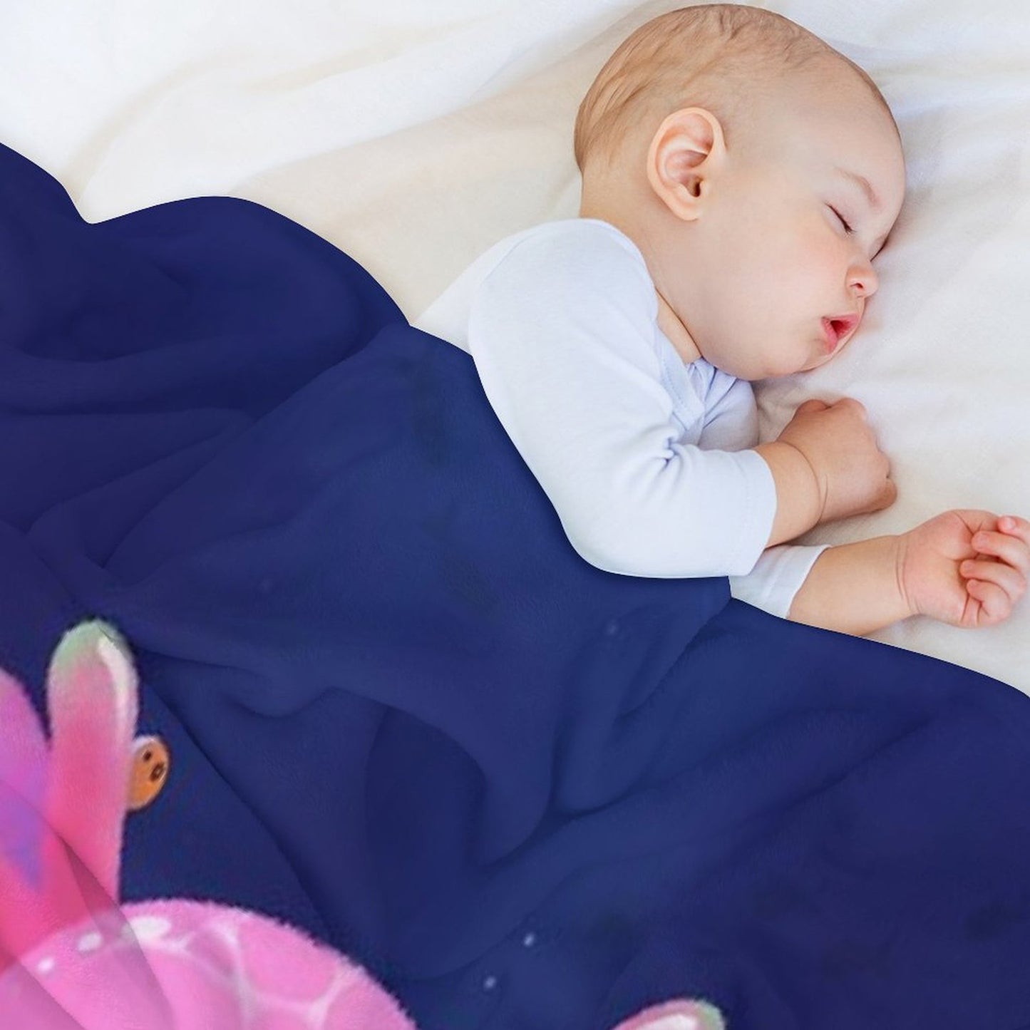 Coral Axolotl Throw Blanket