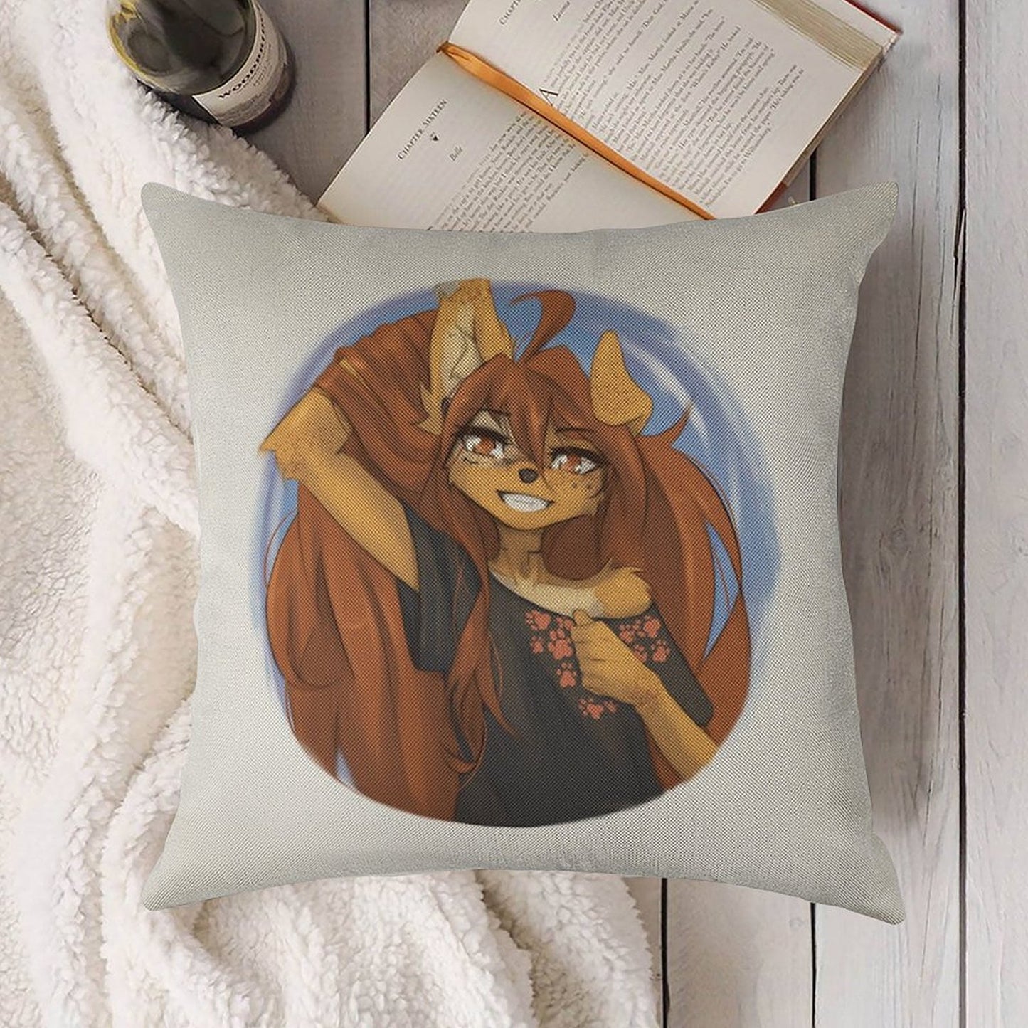Apogee Pin Linen Throw Pillow Cover