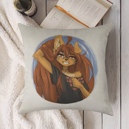 Apogee Pin Linen Throw Pillow Cover