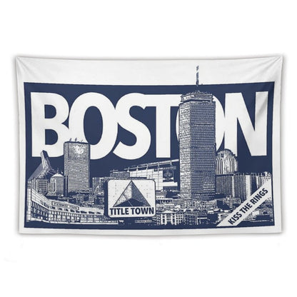 Title Town Skyline Tapestry