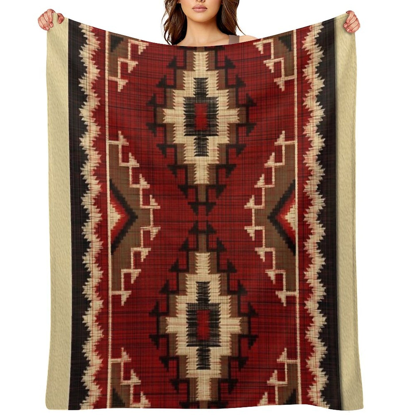 Navajo PATTERNS TRIBAL ETHNIC Throw Blanket