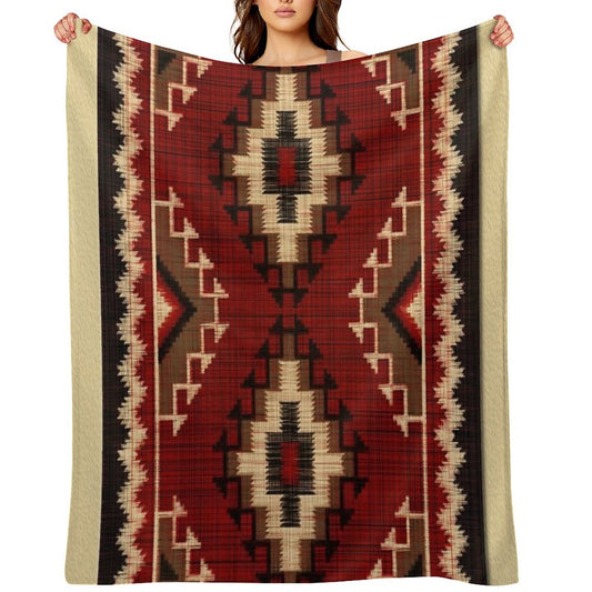 Navajo PATTERNS TRIBAL ETHNIC Throw Blanket
