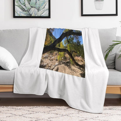 Looking Though A Branch Throw Blanket