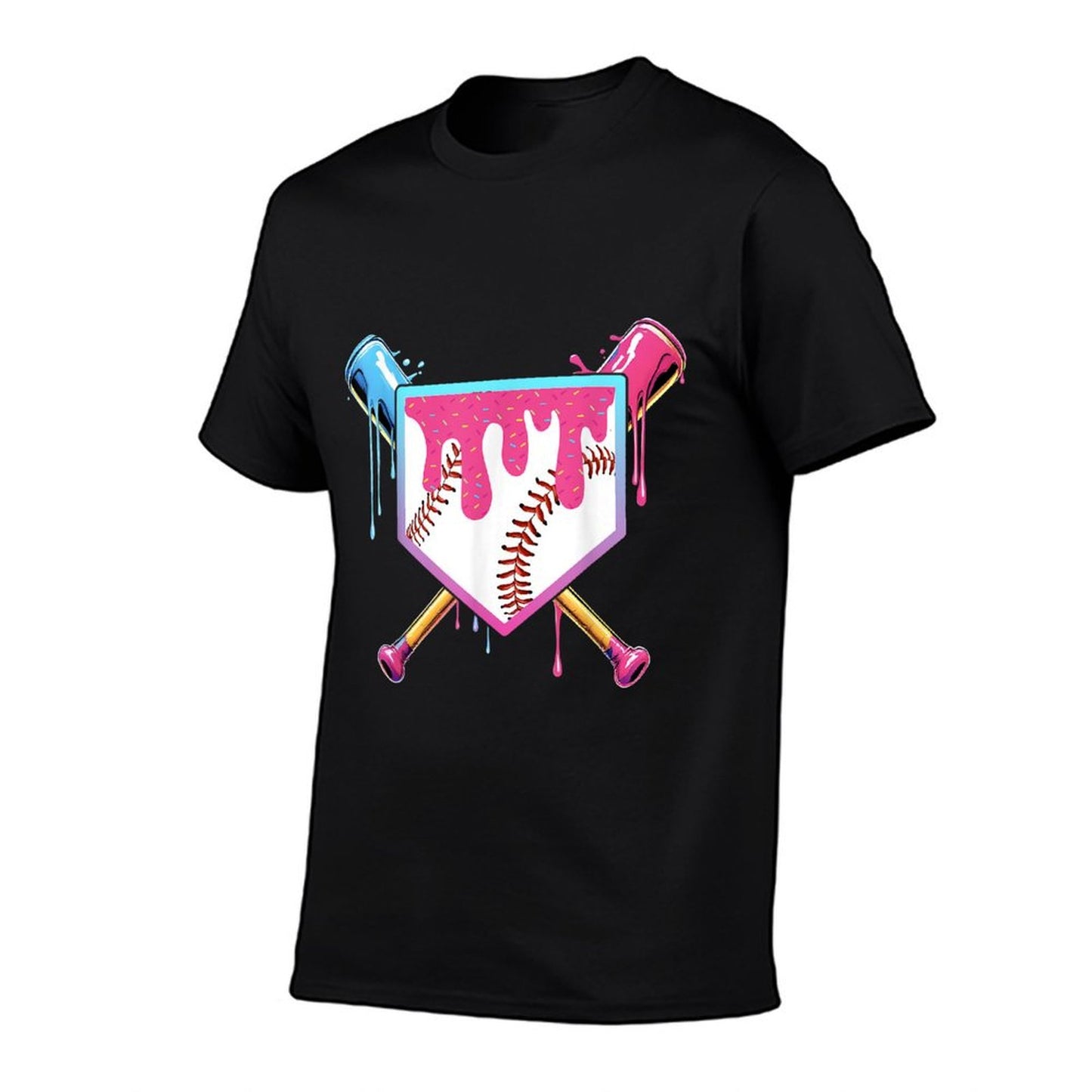Baseball Drip For Boys Ice Cream Drip Youth Boys Baseball T-Shirt
