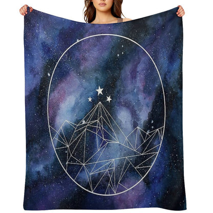 Night Court Symbol Watercolor Throw Blanket