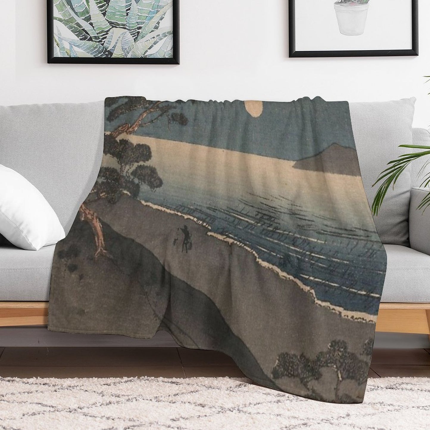 Ukiyo-e Throw Blanket