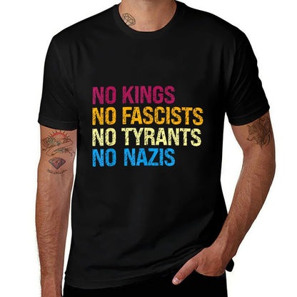 Defiant Voice – No Kings No Fascists No Tyrants No Nazis  Relaxed-fit T-Shirt