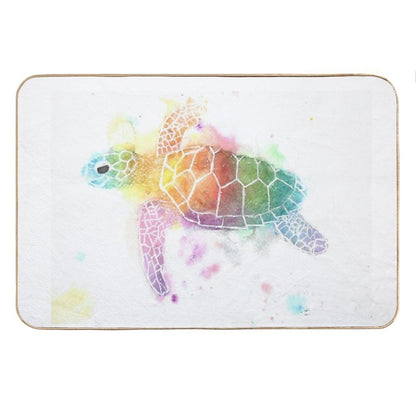 Watercolour Turtle Bath Mat