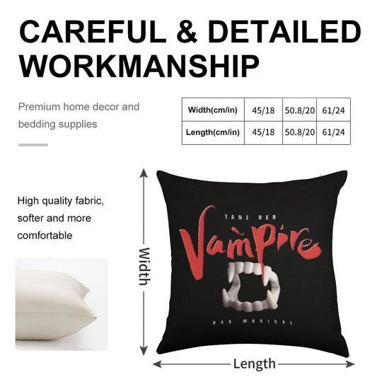 Tanz Der Vampire Linen Throw Pillow Cover