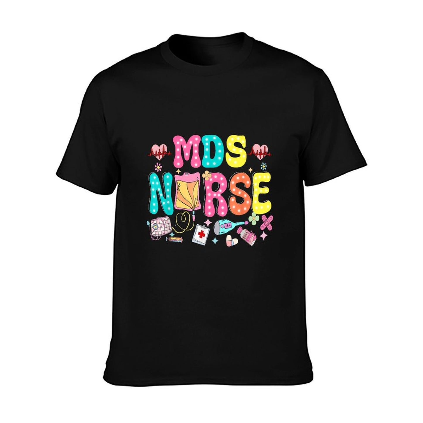 MDS Nurse Heart Valentines Day Medical Nursing Appreciation T-Shirt
