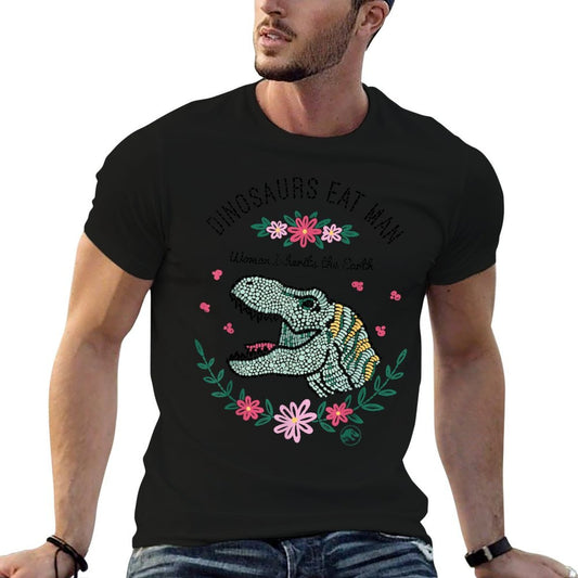 Jurassic Park Dinos Eat Man Women Inherit The Earth  Graphic-printed T-Shirt