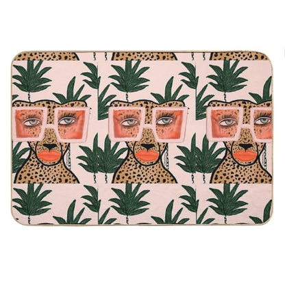 Tropical Glam Cat Bath Mat