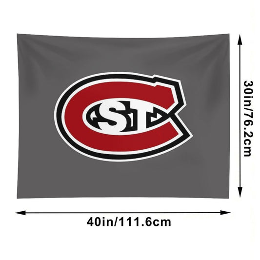 Red Huskies Tapestry