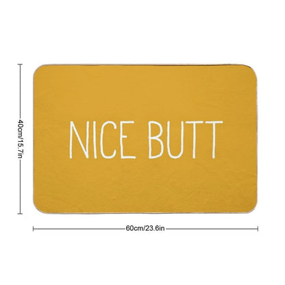 Nice Butt Mustard Bath Mat