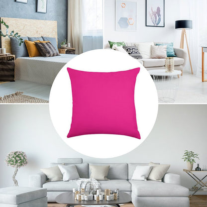 PLAIN SOLID DEEP PINK -100 PINK SHADES ON OZCUSHIONS ON ALL PRODUCTS Linen Throw Pillow Cover