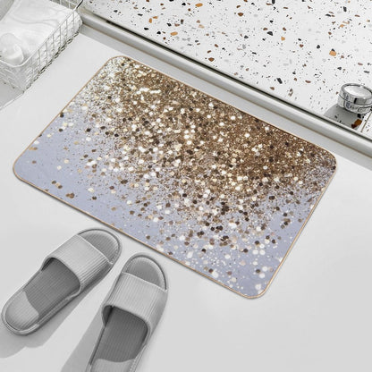Gold Glam #1 (Photo of Glitter Only - Not Reflective) Bath Mat