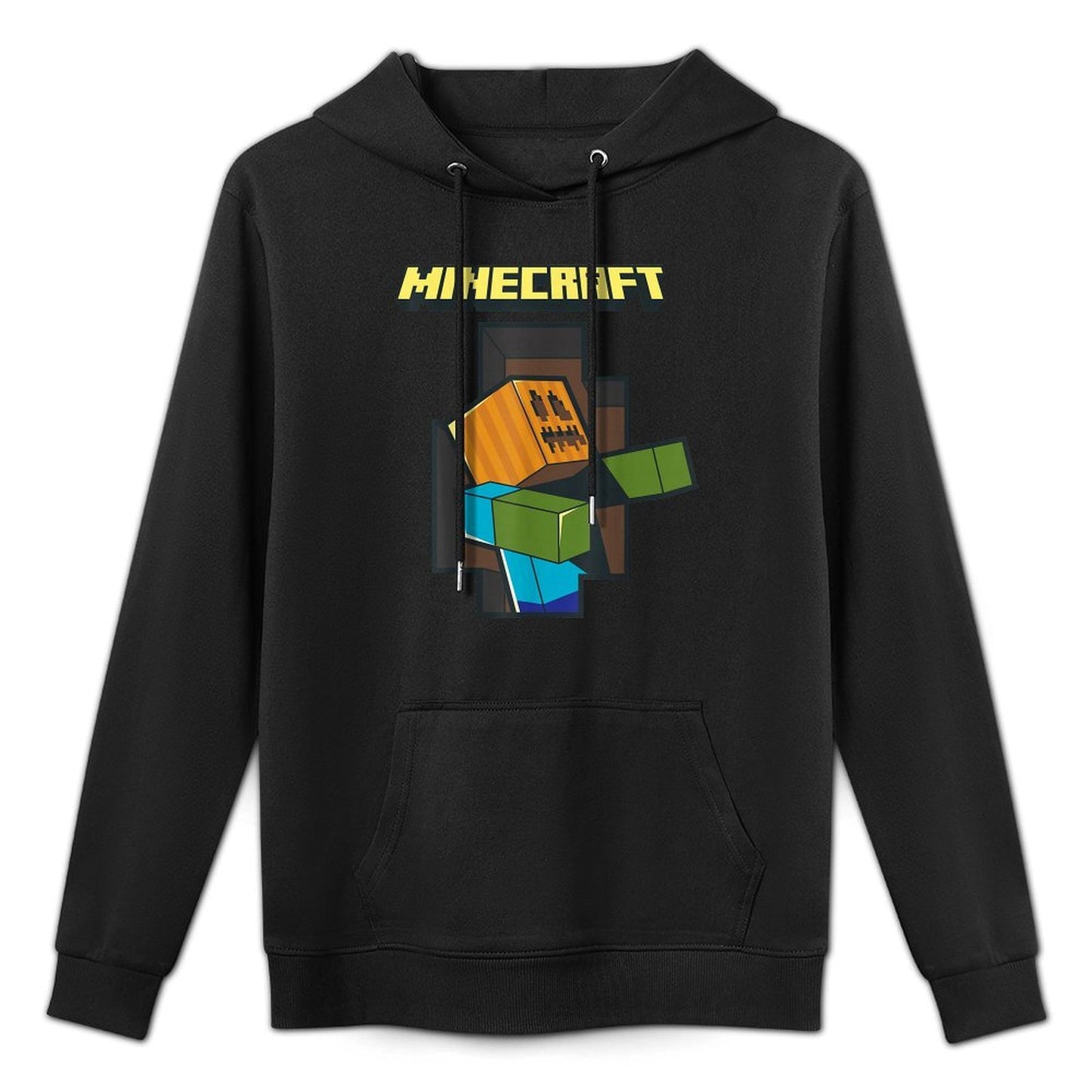 Minecraft Pumpkinhead Zombie Halloween Shrink-Resistant Hoodie