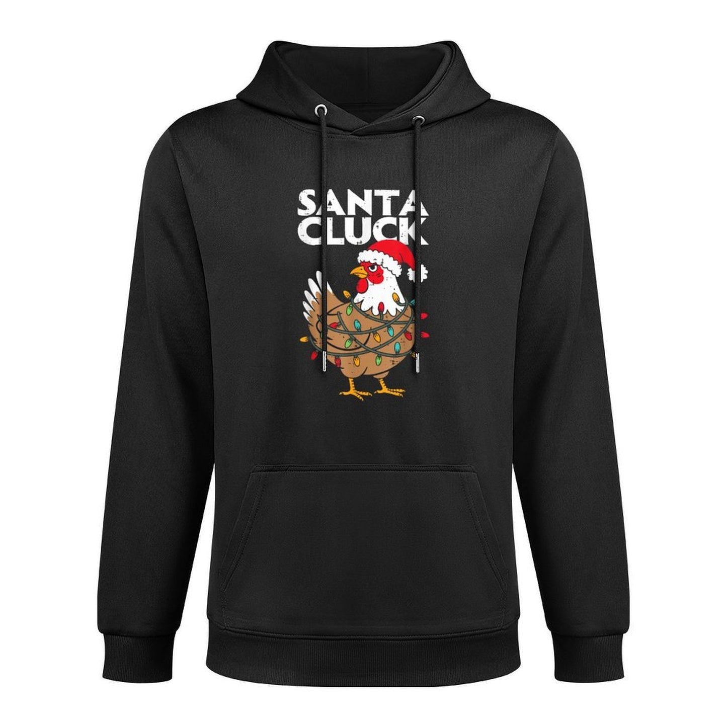Chicken Christmas Santa Funny Holiday Men Women Kids Boys Breathable Fabric Hoodie