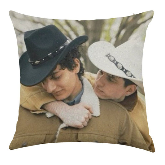 Slushy Noobz Brokeback Mountain Linen Throw Pillow Cover