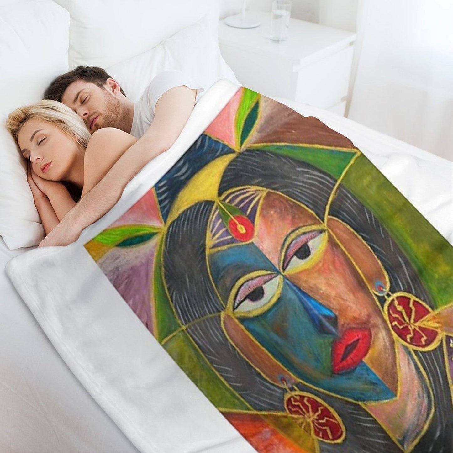 Celtic Spirit Woman Throw Blanket