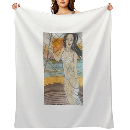 Sail Into The Sunset Throw Blanket