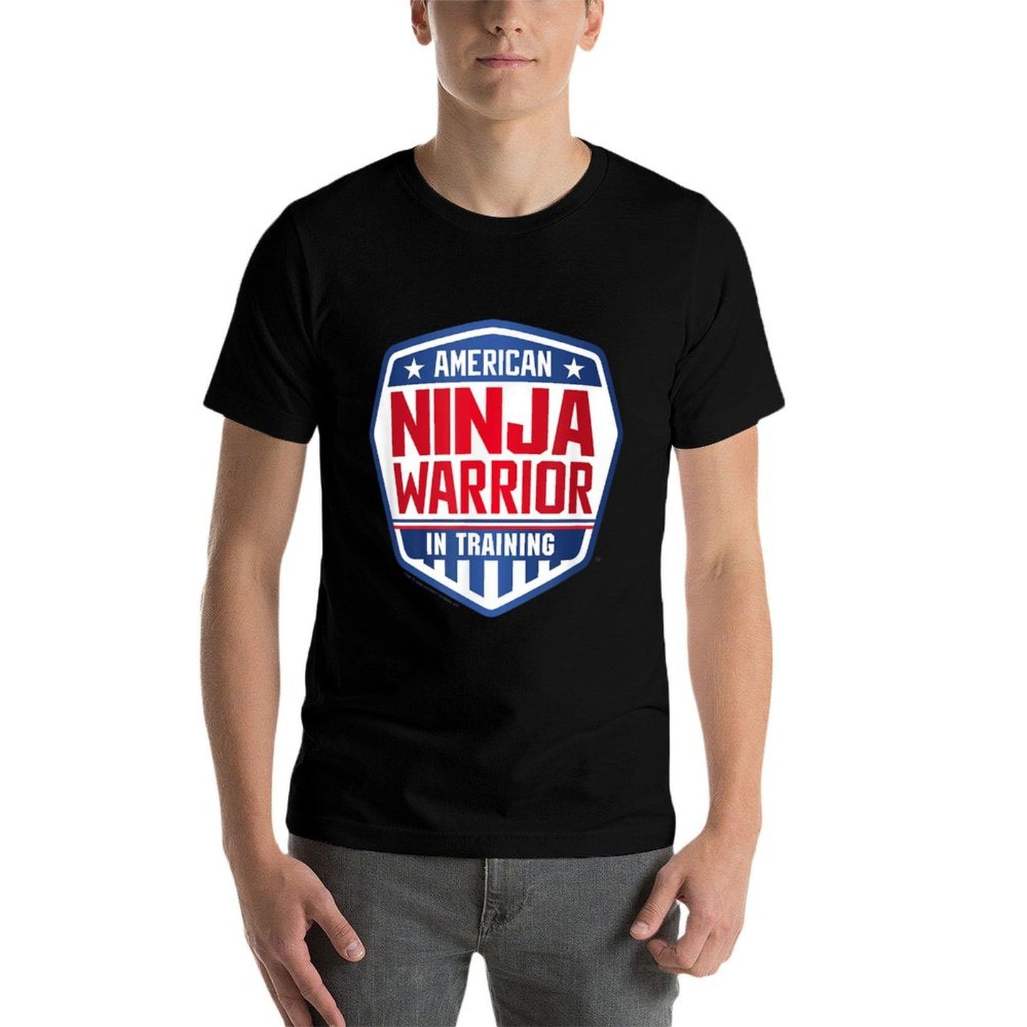 American Ninja Warrior In Training  Oversized Silhouette T-Shirt