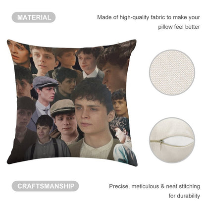 Gilbert Blythe Collage Linen Throw Pillow Cover