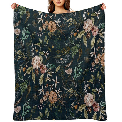 Delilah (summerteal) Throw Blanket