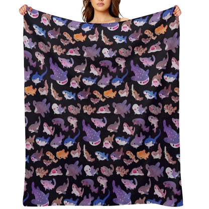 Shark Day Throw Blanket