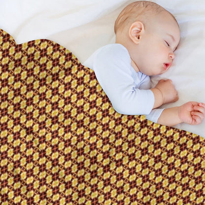 Bright Fiery Flowers Throw Blanket