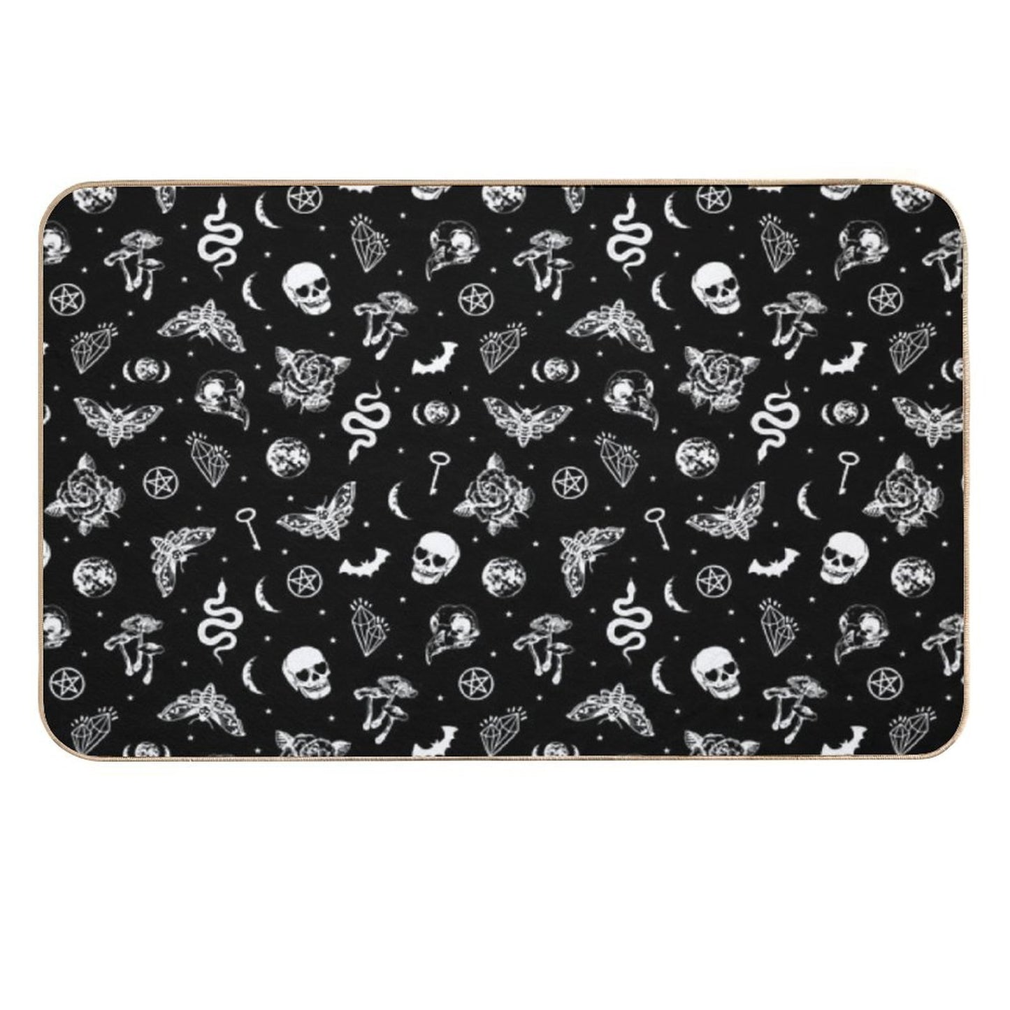 Witchcraft B&W  Repositionable Bath Mat