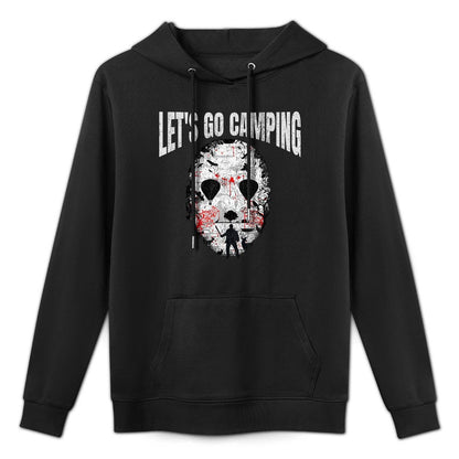 Lets Go Camping Serial Killer Horror Camp Halloween Unisex Design Hoodie