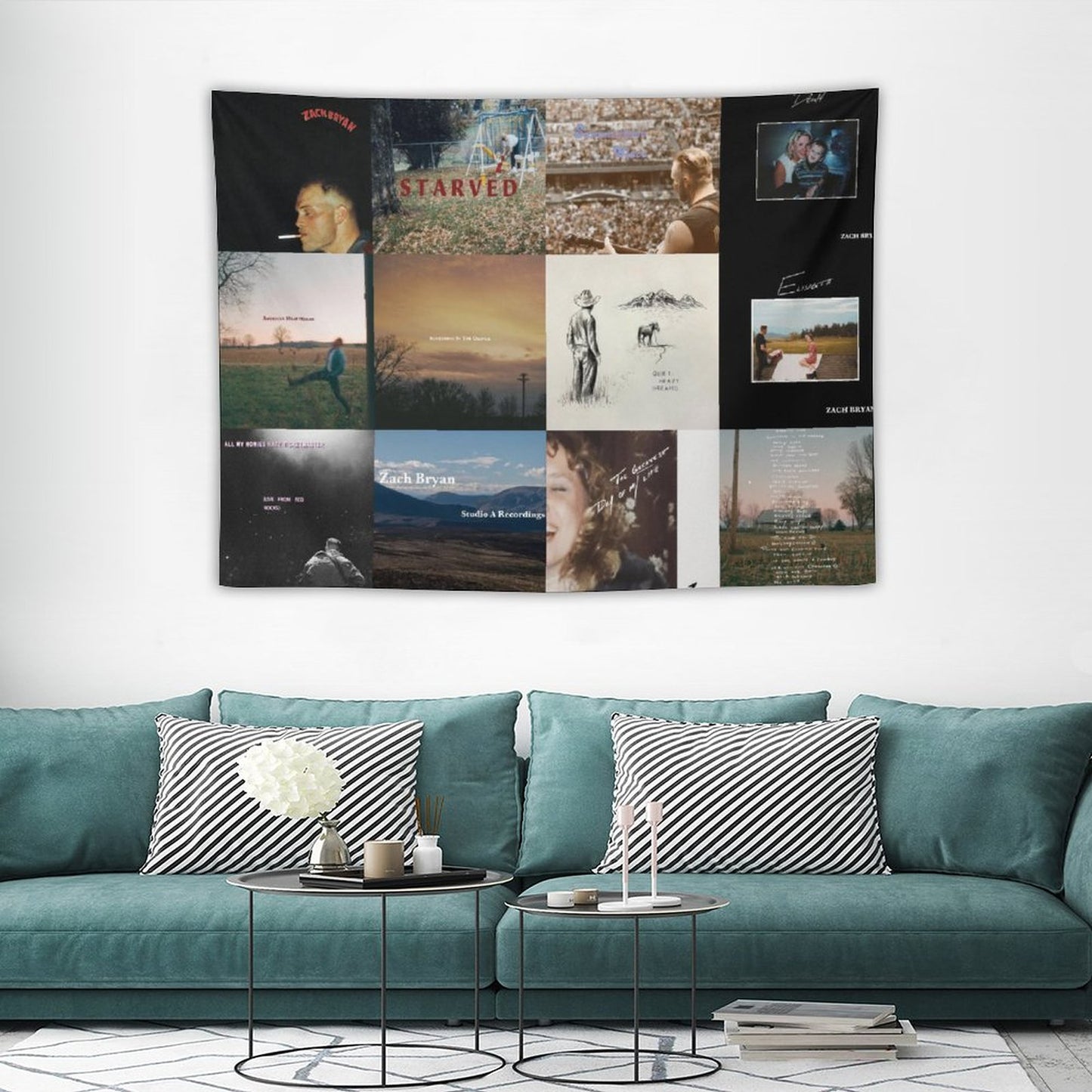 Zach Singer Bryan 12 Ablums Collection Cover Tapestry