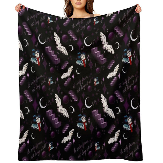 Labyrinth “It’s Only Forever Not Long at All” Throw Blanket