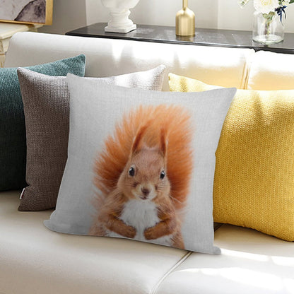 Squirrel 2 - Colorful Soft Style Accent Throw Pillow