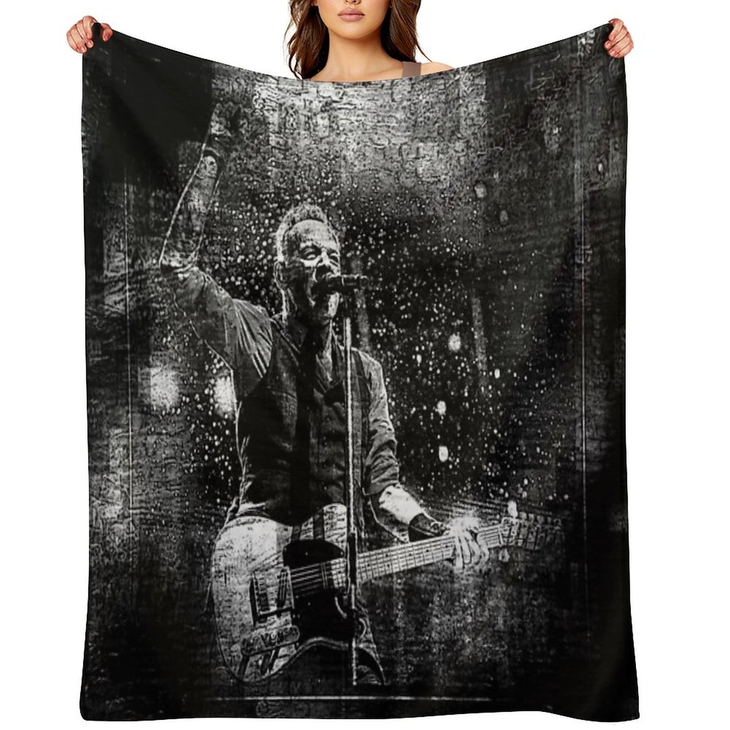 Fanart Tribute. Bruce Digital Fanart Walls Of Fame Throw Blanket