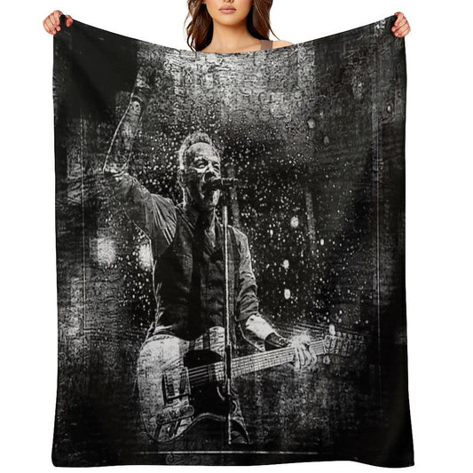 Fanart Tribute. Bruce Digital Fanart Walls Of Fame Throw Blanket