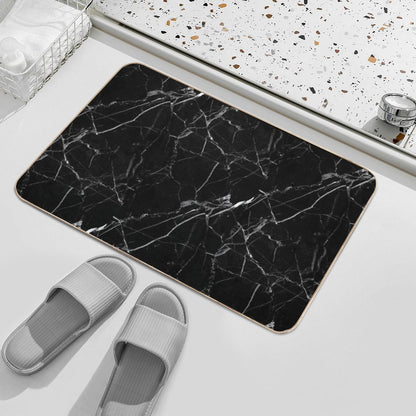 BLACK MARBLE Bath Mat