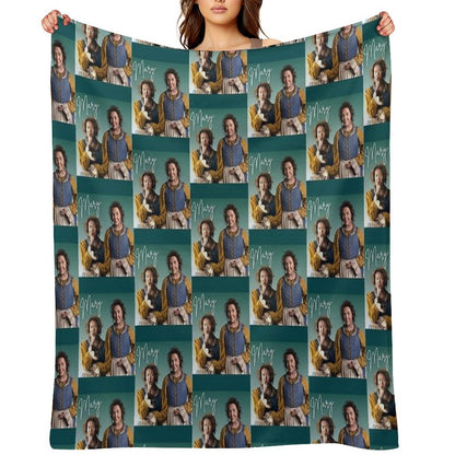 BBC Ghosts Mary Retro Tee Throw Blanket