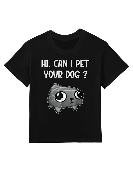 Dandy's World Pebble  Can I Pet Your Dog Dandy's World Kids T-Shirt