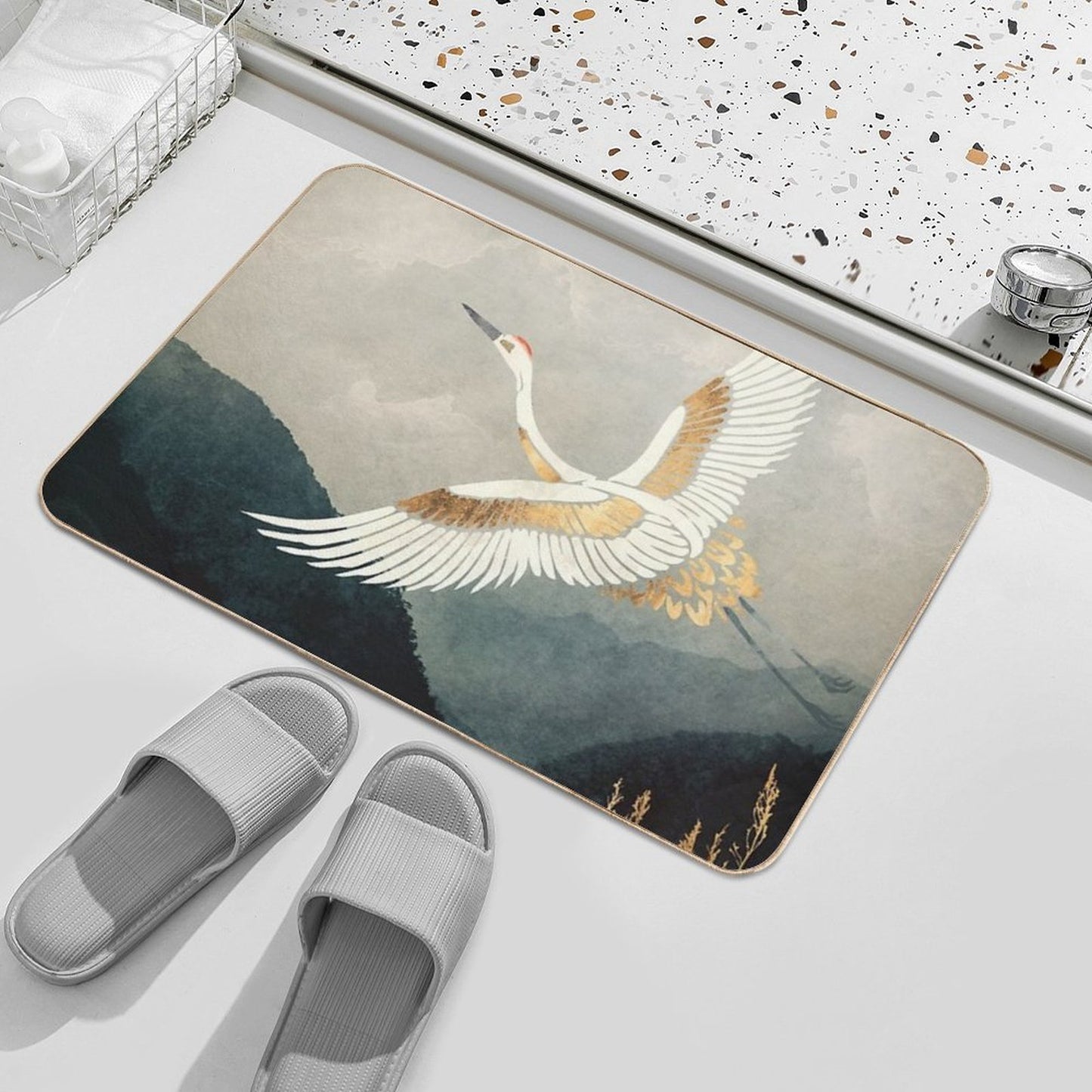 Elegant Flight Bath Mat