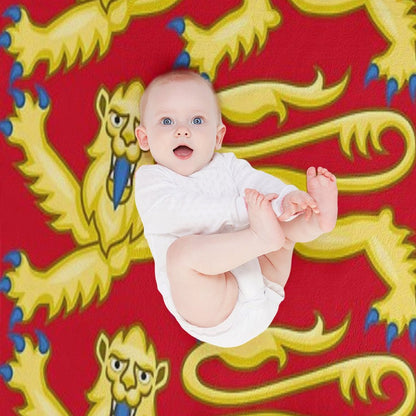 Plantagenet Arms of England Throw Blanket
