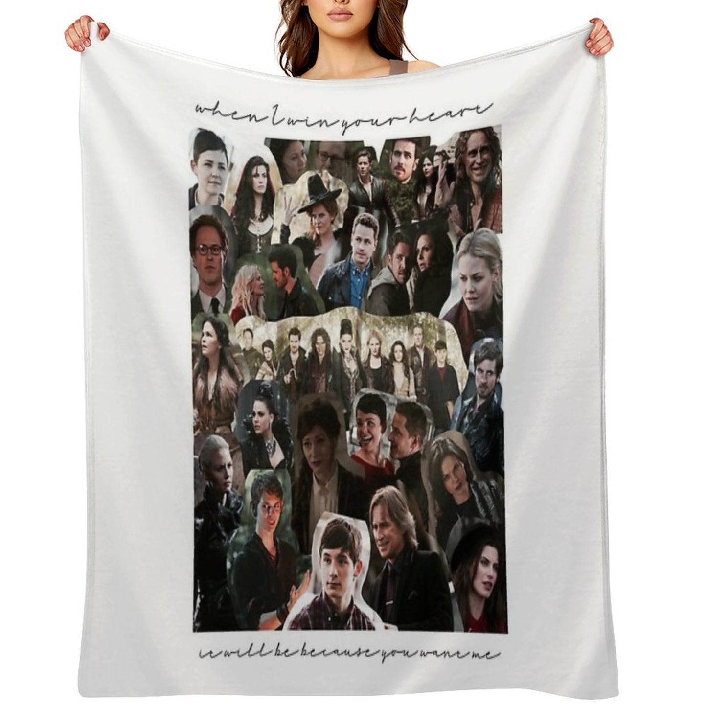 Once Upon A Time Collage Throw Blanket