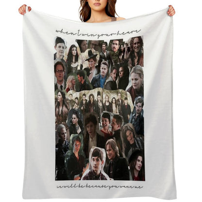 Once Upon A Time Collage Throw Blanket