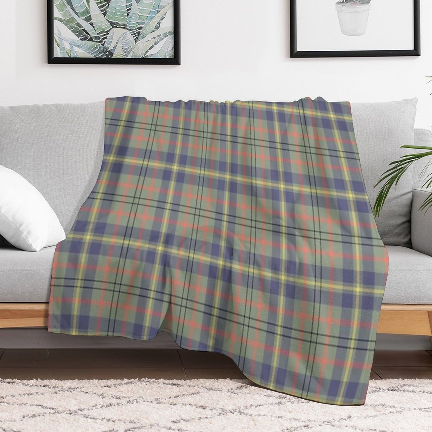 Taylor Weathered Tartan Throw Blanket