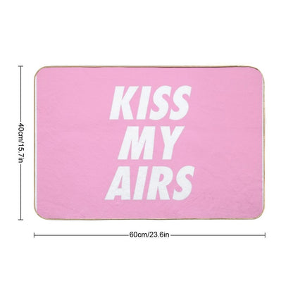 Kiss My Airs Sneaker Head Hype Pink & White Bath Mat