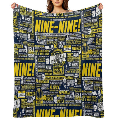 Wise Words of The Nine-Nine Throw Blanket