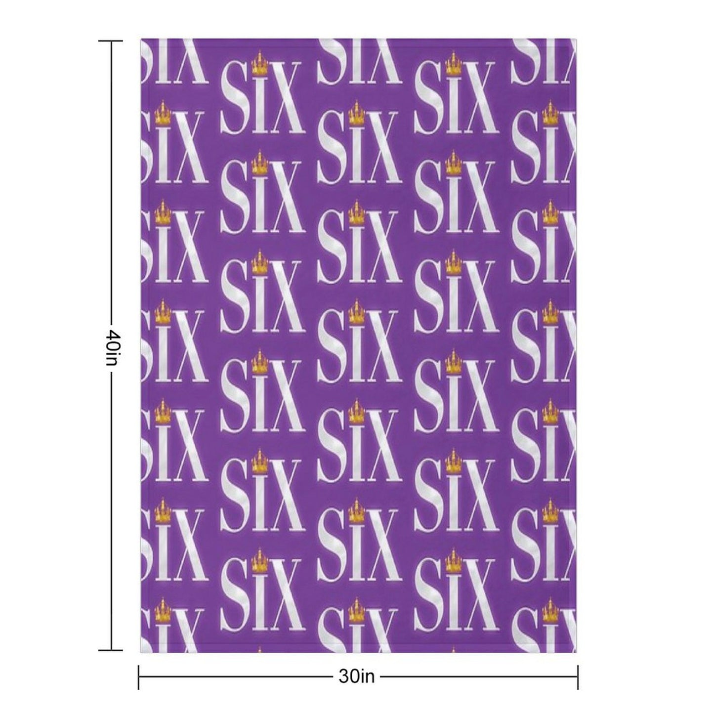 Six The Musical Logo Throw Blanket