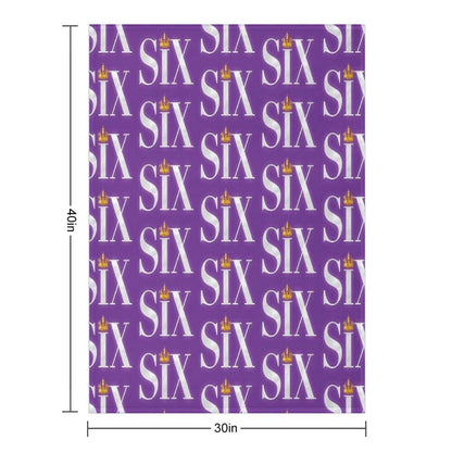 Six The Musical Logo Throw Blanket